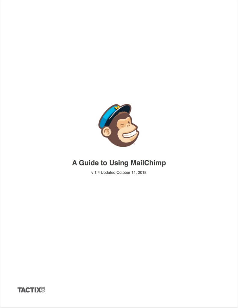 Get your Guide to MailChimp from TACTIX5 now!